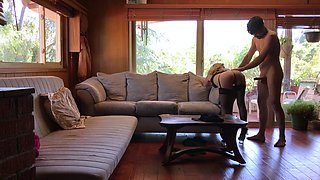 Secretary ass fucked and creampied by boss on business trip