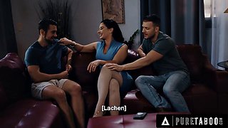 Big Tits MILF Stepmom Sheena Ryder Yields to Stepsons Double Penetration Threesome Plea