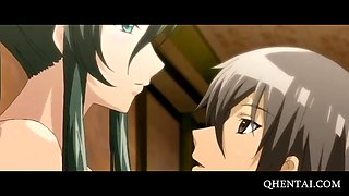 Aroused anime chick gets teased and fucked