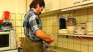 Horny Bavarian doctor from the 80s fucking girls