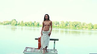 Perfect ass petite Ukrainian MILF solo