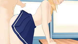 A single mother comes home from an office party early and unwittingly surprises the teenage babysitter frigging herself