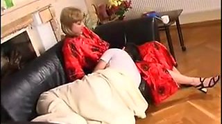 Mom and not sleeping son