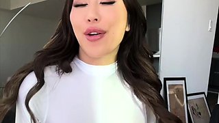 Hot Asian Nicole Doshi Uses Baby Oil to Squirt Orgasm