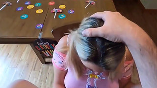 Sweet Teen Celebrates Her 18th Birthday with Her Stepfather