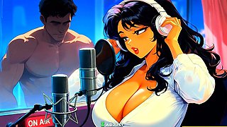 Podcast Host Takes Anonymous Guest Live On Air - Ai HENTAI