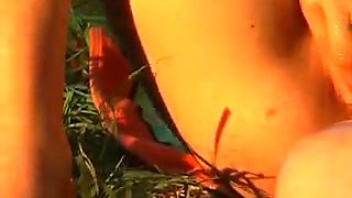 Three Beautiful Russian Teen Girls Outdoor Fun