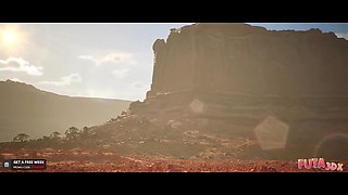 futa3dx futa dark with white babes stranded in a desert