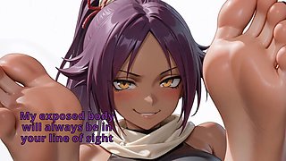 Foot worship, sole, bleach yoruichi