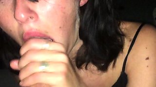 Pov homemade amateur facial cumshot and blowjob