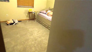 Stepfather Fucks His Stepdaughter While She Is Laying in Her Bed