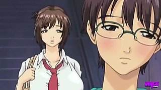 Big Tit Stepsisters Fuck Nerdy Wataru In Hentai Rivalry
