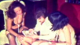 Vintage Purple-hued Classic with Retro Group Swingers Orgy