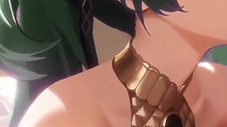 Iuno Wuthering Waves Missionary Sex Creampie and Blowjob Hentai Mmd 3D Dark Green Hair Color Edit Smixix