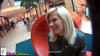 Brunette fucked on railway track