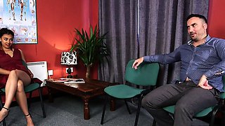 Classy british voyeur teases and instructs