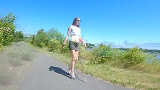 Longpussy Out For A Walk Along The River. Just Another Beautiful Day Part I