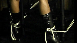 Tied up Black Slut From Germany Got Tied up and Spanked