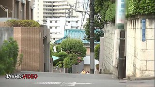 Uika Hoshikawa Shaved Pussy pleasured by wild Japanese Creampie she gets Toys