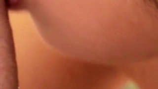 Close up Blowjob From Shy Chinese College Girl - Oozing Cumshot