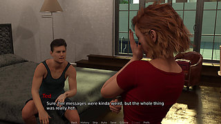 New Neighborhood V0.9 - Part 2b: Violet Starts Practicing Threesomes with Ted Using a Big Dildo
