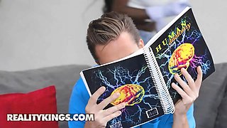 Reality kings - lisa belys sneakily sucks her bf friend's penis then takes him in the kitchen for a proper pound