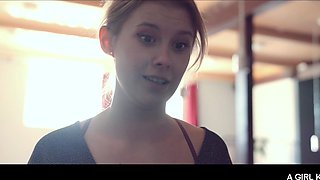 Casey A Charms Waitress into Sensual Sapphic Seduction