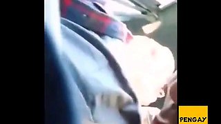 Blowjob in the Car with a Young Stud and an Older Gentleman