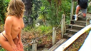 Amateur blonde big tit milf fucks black guy