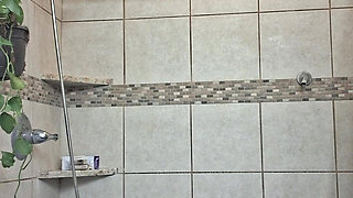 Big Beauty Nurse Vicki Taking a Mud Treatment in My Shower!