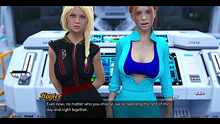 Stranded in Space - Choosing Between the Stepsisters Busty Red Head or the Beuatiful Busty Blonde Virgin