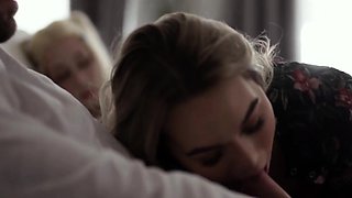 Horny shemale gets her ass fucked by TS stepsis guy friend