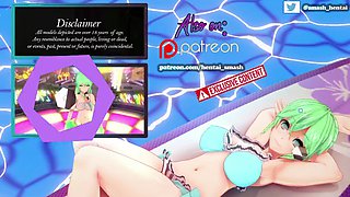 POV fucking with Nezuko Kamado on the floor - Demon Slayer Hentai