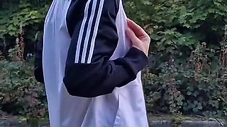 Risky Outdoor Nudity, Gaping Showing Cervix and Pissing