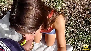 Beautiful Chick Nicely Assfucked For Money In Public Park