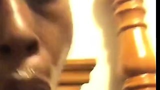 Sucking a Huge Dildo, Dreaming of Daddy