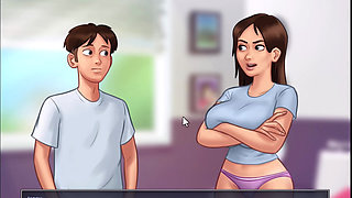 Summertime Saga: Mia got her tattoo, I've helped Roxy get her ID and saw them boobies