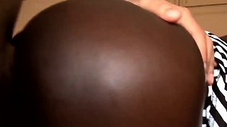 African cutie drilled with white dick