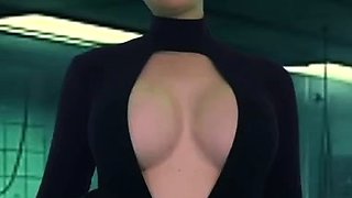 Big Boobed Blonde Masturbates With A Dildo In The Bathroom