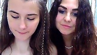 Busty webcam girl shows off her boobs