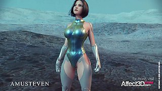 Big Tits Angelita fucked hard by a monster in a 3d animation