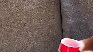 Both Girls Heat Things up in Strip Suck It up Game