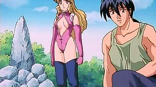 Outdoor romantic hentai fucking scene with naked doll