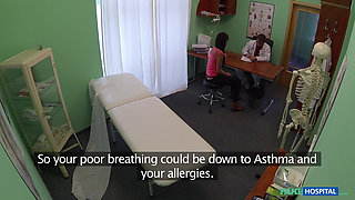 Fake Hospital - Brunette Penelope Cash Turns a Routine Hospital Visit Into a Voyeur Lesbian Uniform Work Pussy Licking Session