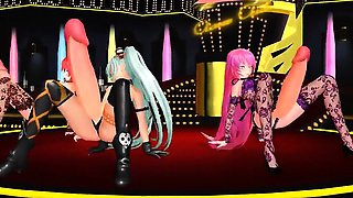 Futa Dance Girls - Horny 3D anime sex world