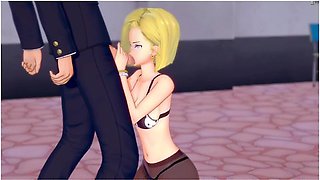 {dbz} Android 18 Gets Fucked Like A Mindless Slut {コイカツ!/3d Hentai}