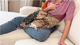 Real Cheating For Christmas - Creampie For Wife And Then Cum In Her Friends Mouth - English Subtitles