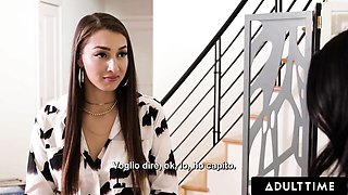 Good-looking Kira and Bella's pornstar clip