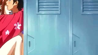 Cutie hentai babe getting petite pussy penetrated by a