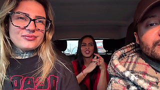 Brazilian Gas Station Hottie Ditches Job for Porn Stardom and Flashes Massive Tits in Speed Dating